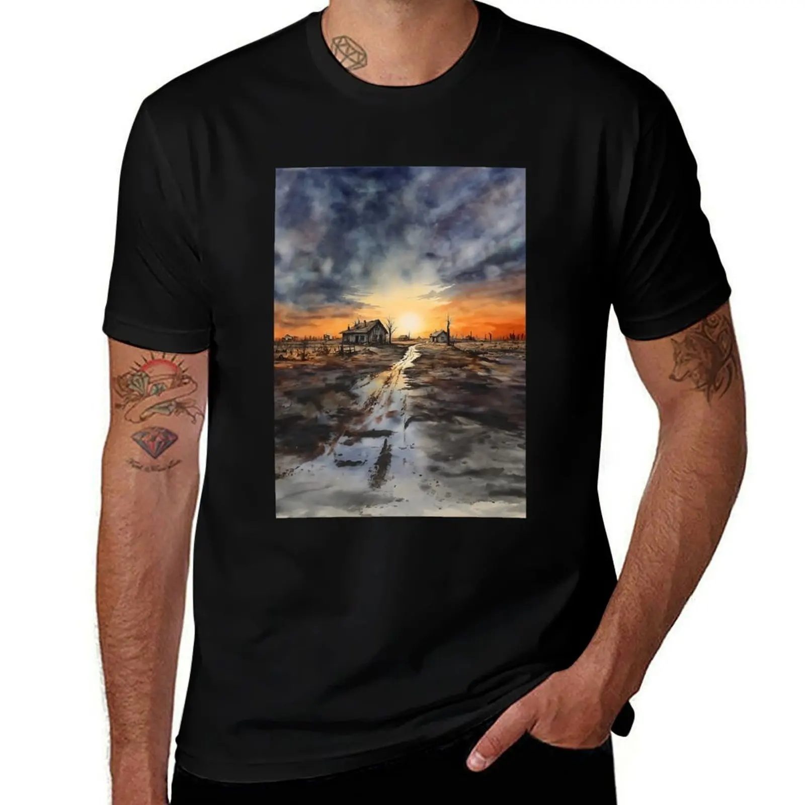 

Post Apocalyptic 07 T-Shirt blanks gifts for boyfriend topping shirts graphic tee men