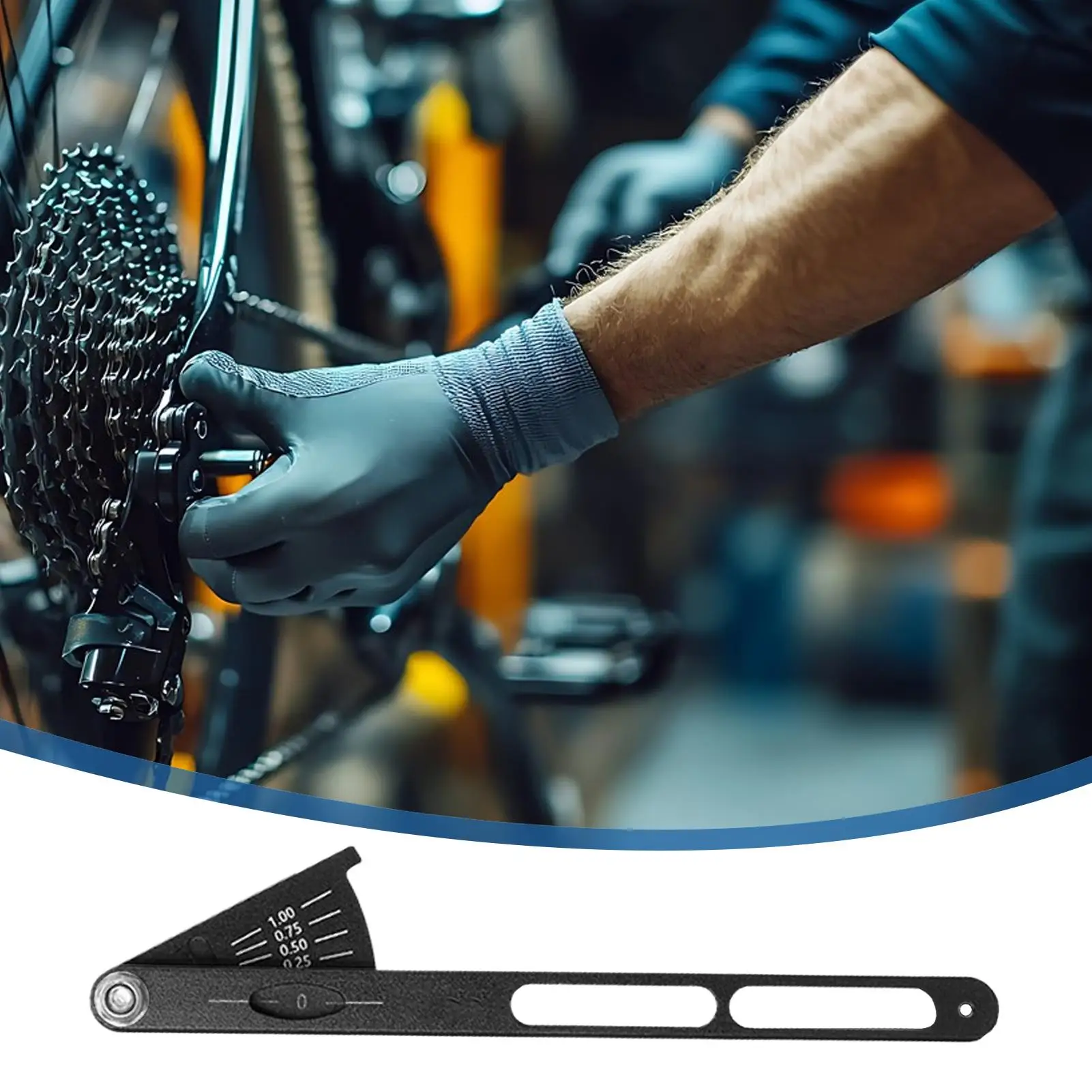 

Инструмент для индикатора износа велосипедной цепи Инструмент для износа велосипедной цепи Прецизионное измерительное устройство для езды на горном велосипеде Шоссейный велосипед Поездные поездки