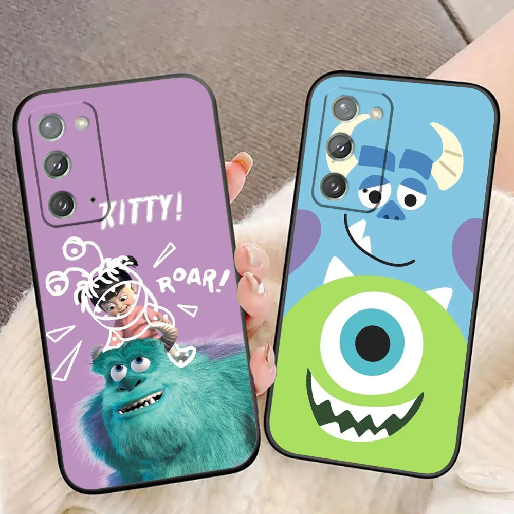 Sulley Girl Boo Monsters Inc جراب هاتف لسامسونج A02S A03S A04E A05S A06 A12 A13 A24 A30 A50 A70 نوت 10 20 M16 M23 M53