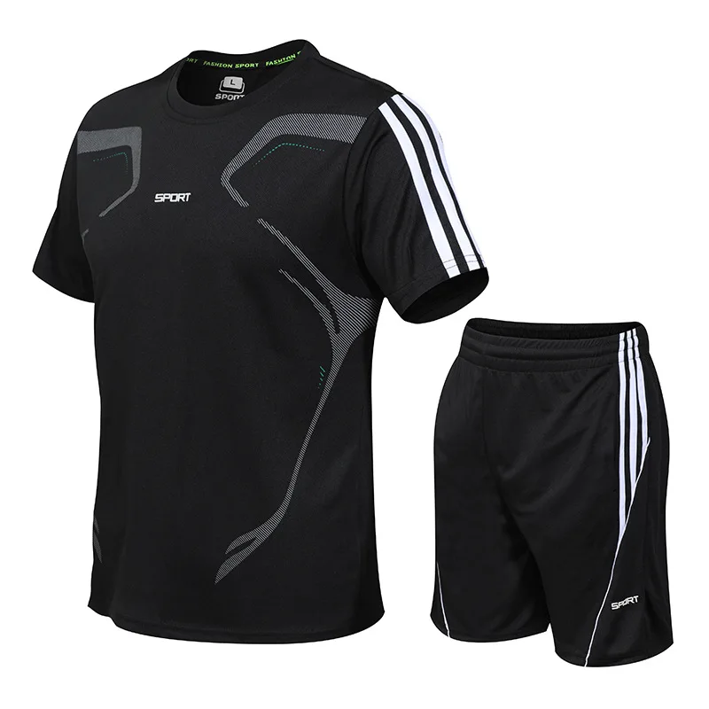 New Youth Refreshing Sports Set Short Sleeves