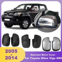 Cubierta de espejo retrovisor de coche, tapa de espejo lateral para Toyota Hilux Vigo SR5 2005 2006 2007 2008 2009 2010 2012 2013 2014, doble cabina