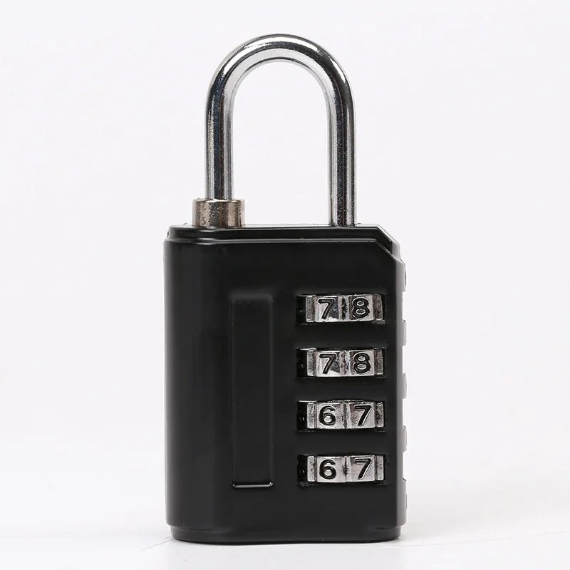 Aluminum Alloy Mini Password Four-digit Padlock Luggage Case Combination Lock Multi-use Anti-theft Drawer Cabinet Coded Lock