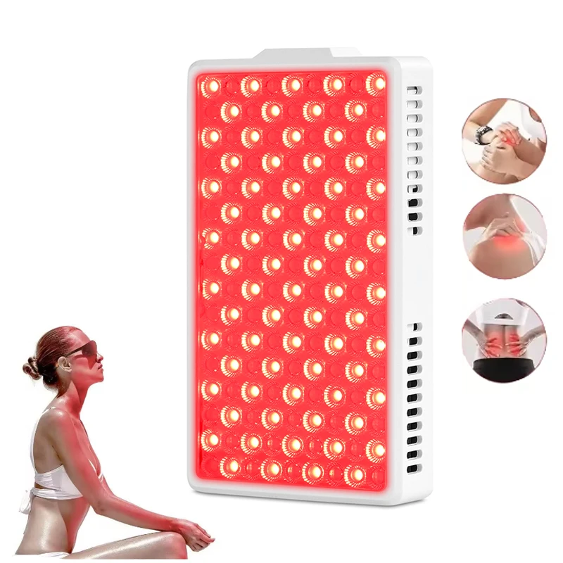 144 STKS LED Rood Paneel Licht Facial anti-aging huidverzorging schoonheid 660 + 850nmLED licht lichaam fysiotherapie gereedschap yoga ontspanning lamp
