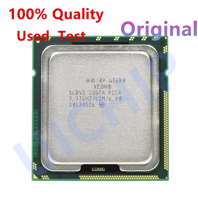 معالج وحدة المعالجة المركزية Xeon W3680 3.33 جيجا هرتز سداسي النواة LGA 1366 أصلي 100% #1