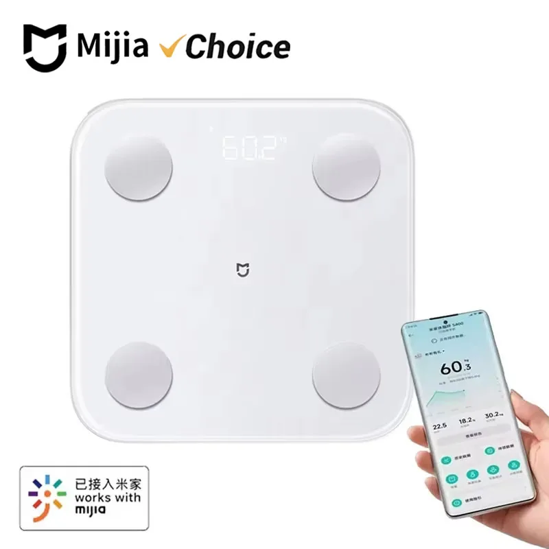 

Умные весы Mijia S400: двухчастотные BIA-весы с анализом 25 показателей тела, трекер здоровья для всей семьи, инструменты для умного дома