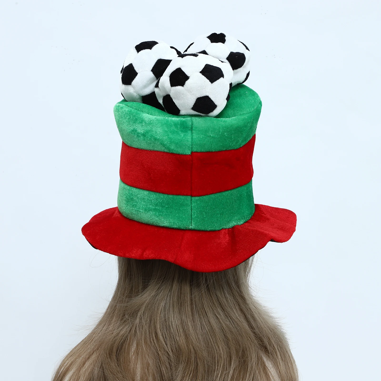 

Карнавальная шляпа для вечеринок, забавная шляпа для футбольных болельщиков, белая и черная шляпа шутника для Марди Гра, аксессуары для косплея и маскарада для взрослых