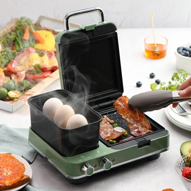 Multi functional breakfast machine, sandwich lighter, small household waffle maker, toaster