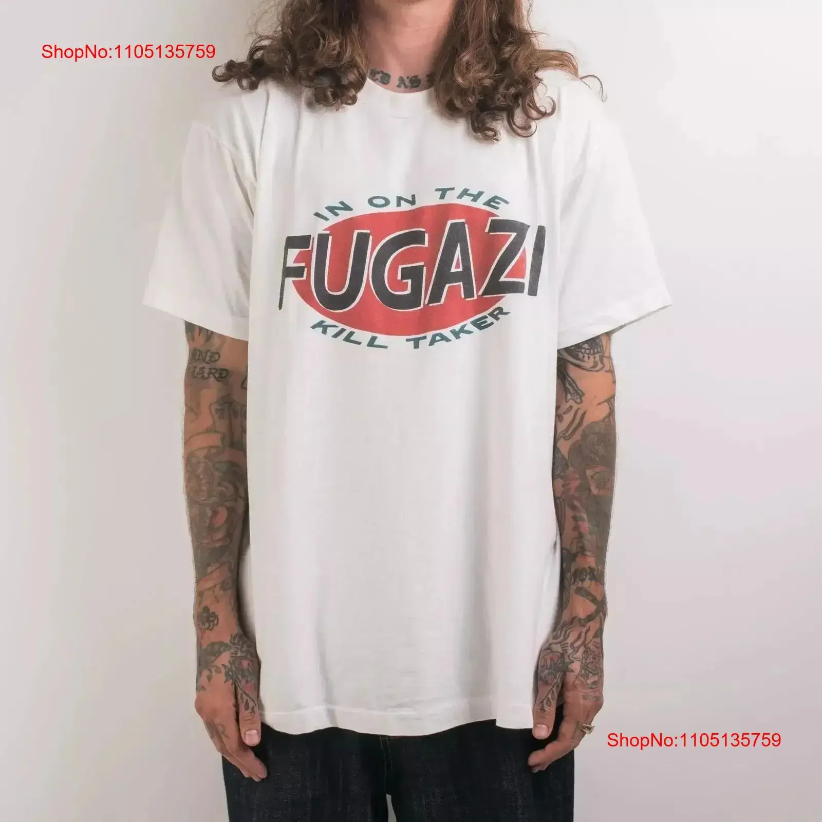 90's Fugazi I'm On the Kill Taker T Shirt Retro style S 5XL vintage Washed Stretched graphic Stylish homme Casual Versatile