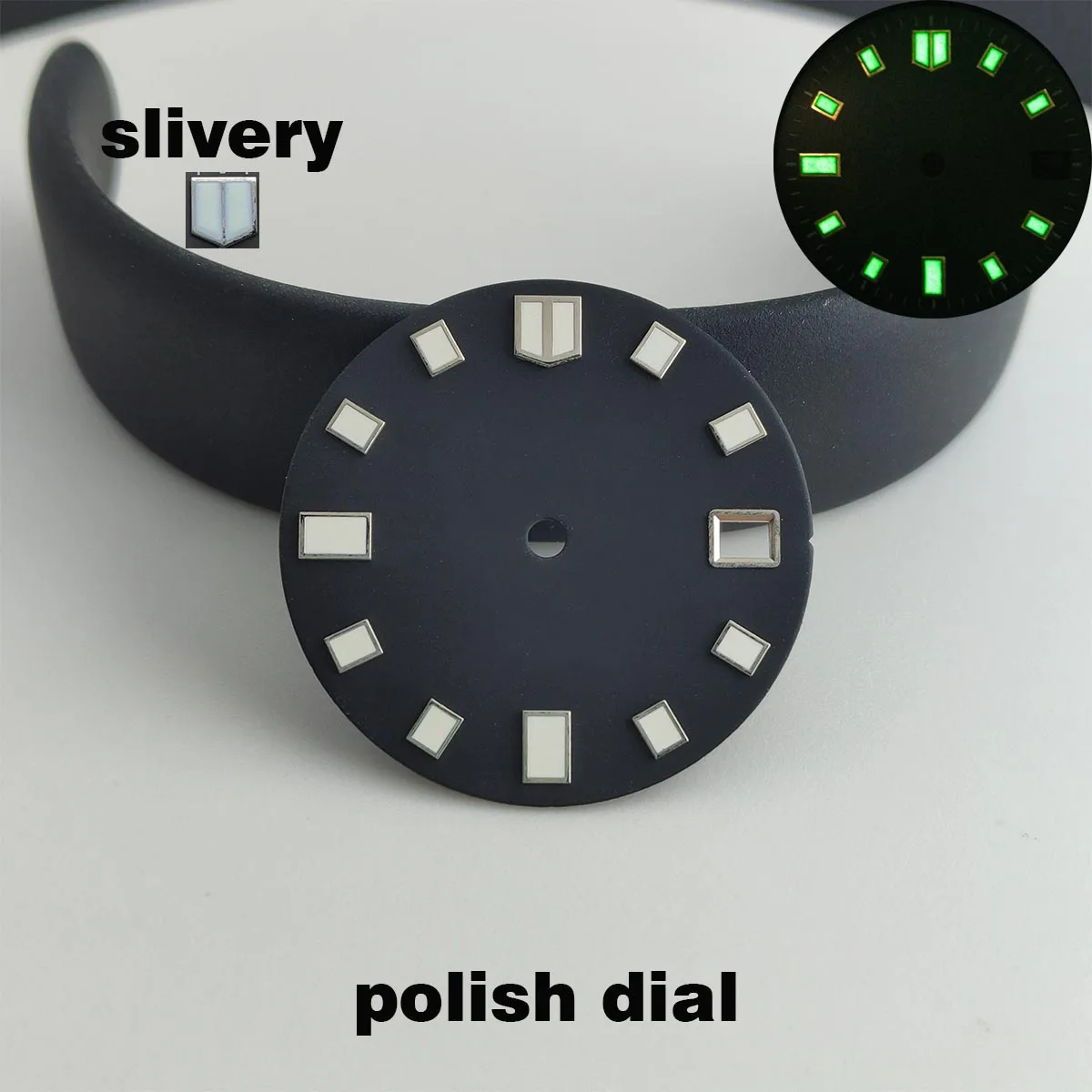 28.5mm Modified Prospex NH35 Green Luminous Diving Dial Watch Accessories Custom Watch S Dial