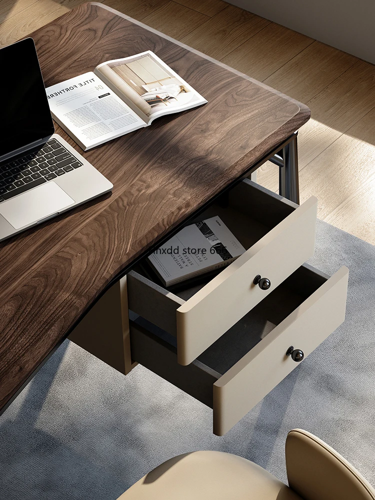 Simples sólida madeira Desk Storage, casa moderna