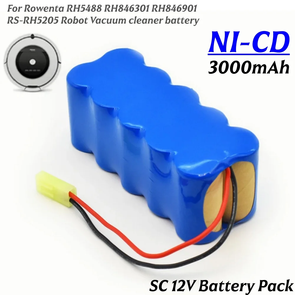 🔋 Новый SC 12 В 3,0 Ач для робота-пылесоса RH5488 RH846301 RH846901 RH8460WH RH846501 NI-CD ✅