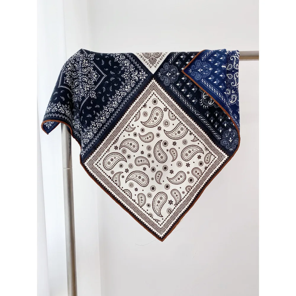 

Шелковый и шерстяной шарф 65 см, зимние теплые шарфы, женские шарфы, ручные скрученные шали, квадратные банданы, аксессуары для одежды