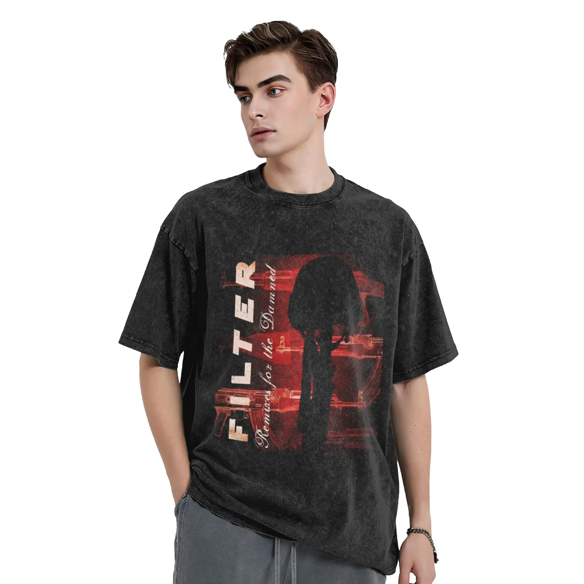 I m Not the Only One Filter Classic Cool A Washed T Shirt Men's Women's Oversized Cotton Tees Tops