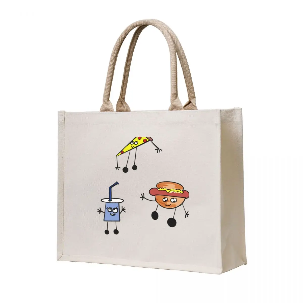 

Fooood sticker Tote Bag Women bags Canvas shoulder bag tote bags cloth bags