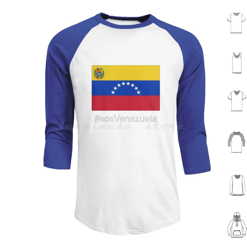 Venezuelan Flag T-Shirt #sosvenezuela T-Shirt Hoodies Long Sleeve Venezuelan Flag Venezuelan Venezuelan Venezuelan