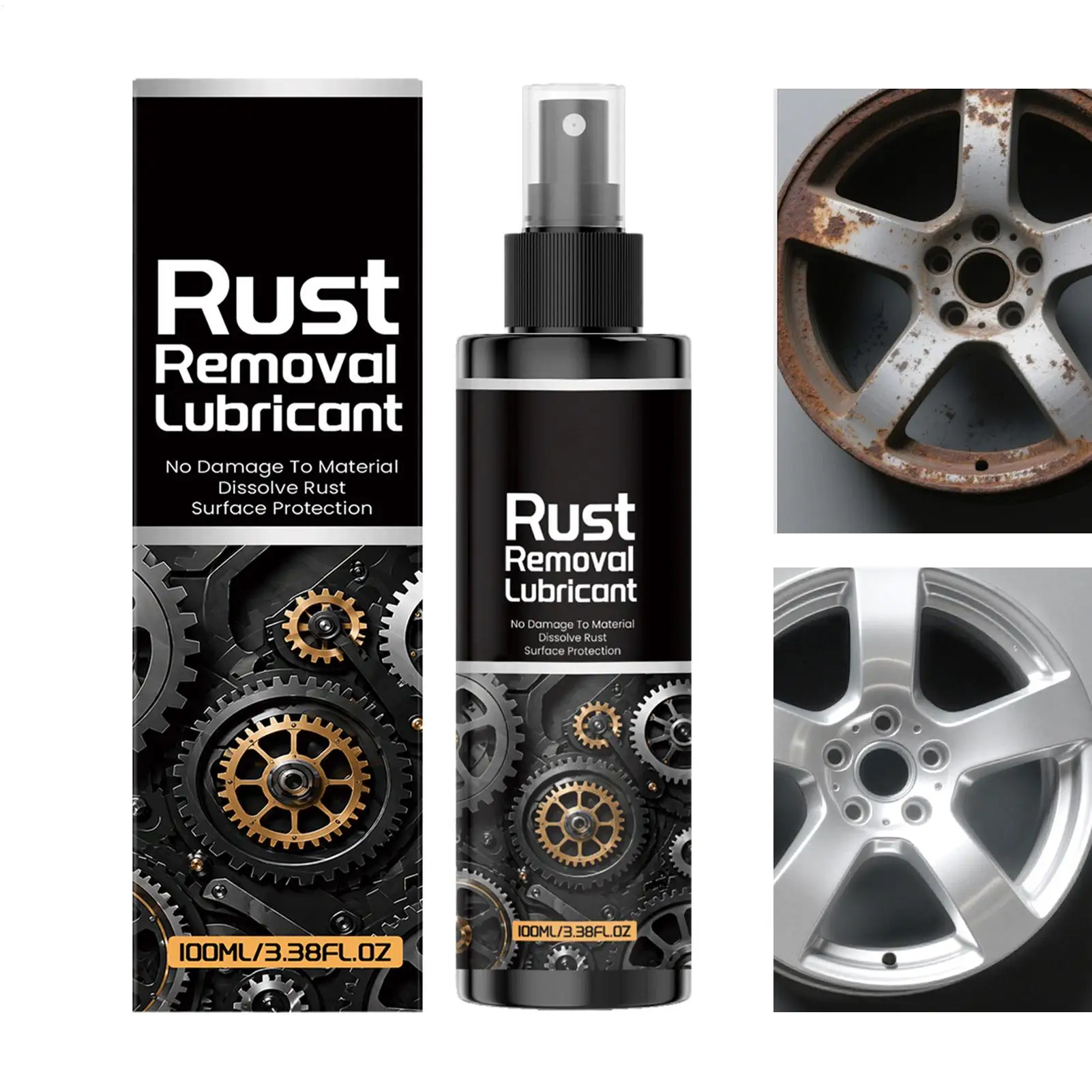 Automotive Rust Remover, Car Rust-penetrating Oil, Powerful Rust-preventing Bolts Release Agent, Waterproof Anti-seize Lubricant