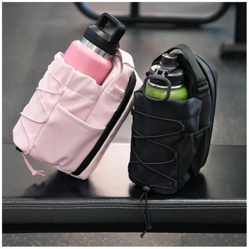 Drawstring Kettle Bag Gym Sports Magnetic Kettle Bag Multifunctional Outdoor Crossbody Mobile Phone Bag Water Bottle