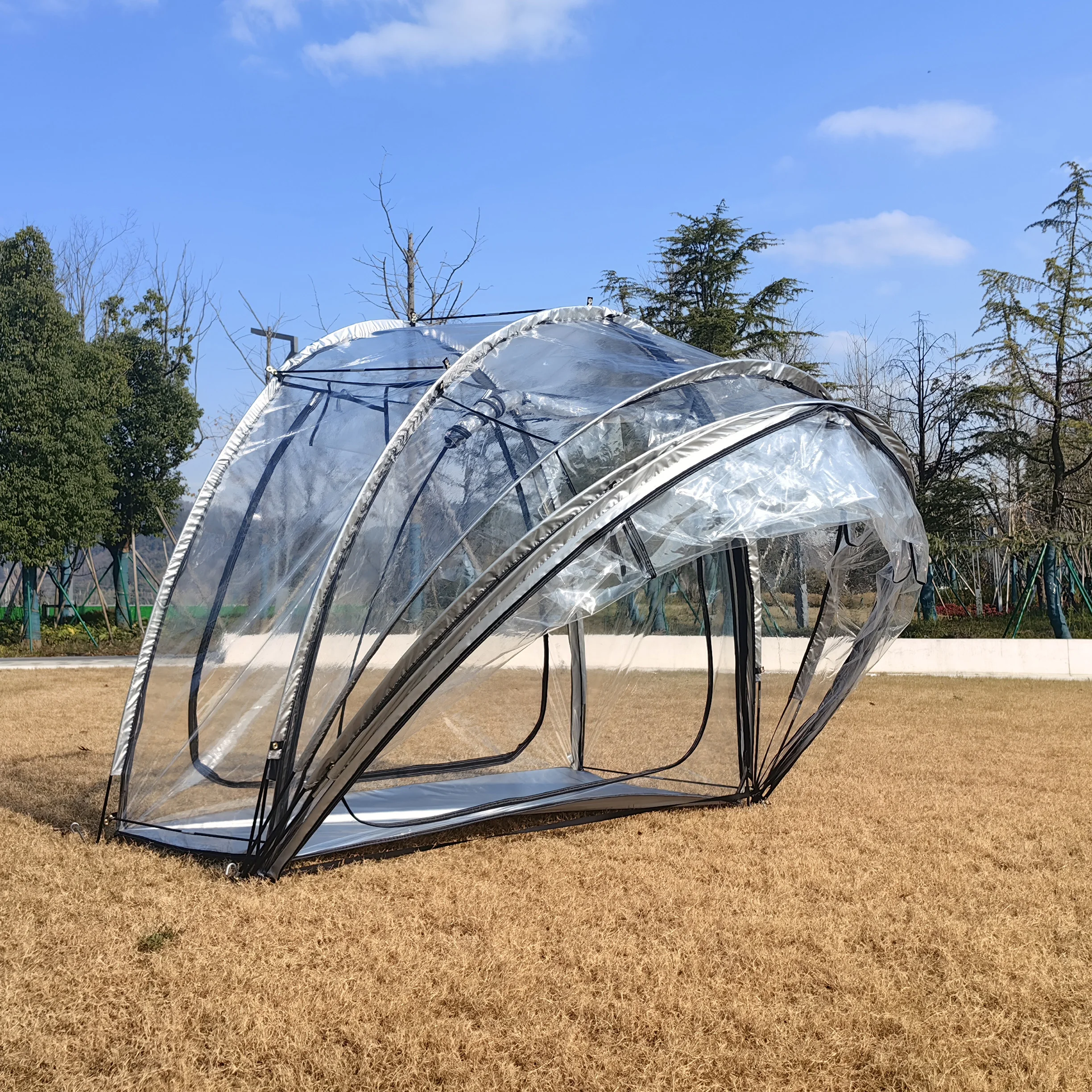 

Пузырьковая палатка, 4-местная садовая палатка с глобусом, полностью прозрачная, водонепроницаемая и морозостойкая, портативная палатка с экраном для кемпинга, 40 градусов