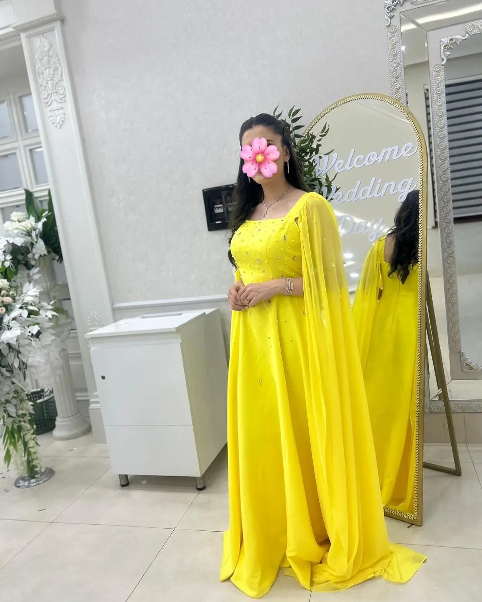 Jirocum فساتين حفلة موسيقية صفراء أنيقة مخصصة للنساء بدون أكتاف فساتين سهرة بطول الأرض مناسبة رسمية رداء حفلات