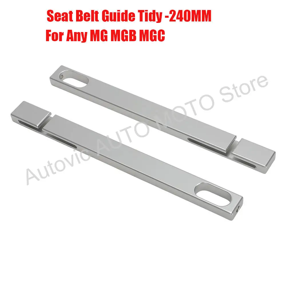 Juego de Guías de Cinturón de Seguridad de Aluminio de 240 mm para MG MGB MGC MIDGET SPITFIRE GT6 TR6