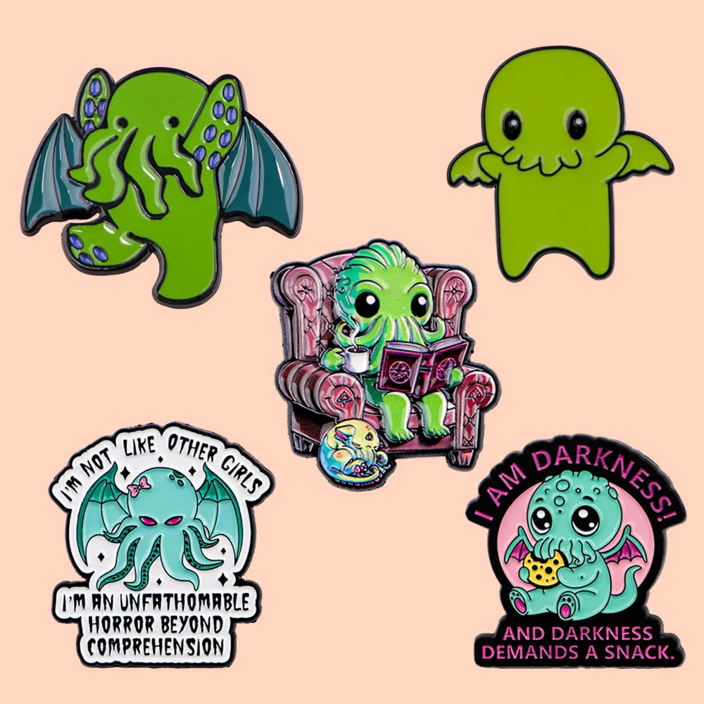 

Cartoon Monster Enamel Pin Cute Lapel Pins Badge for Backpack Clothes Accessories Fashion Small Jewelry Gifts for Friends Kids