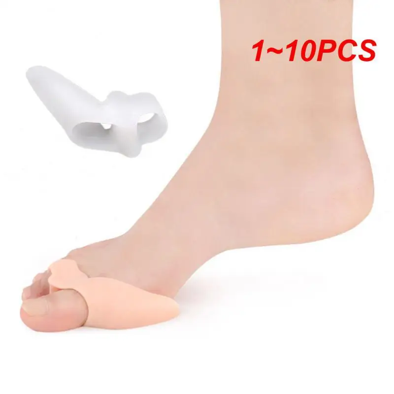 1 ~ 10 Stuks Beschermende Tenen Separator Dagelijks Gebruik Hallux Valgus Bunion Corrector Zachte Siliconen Stijltang Spacers Voet