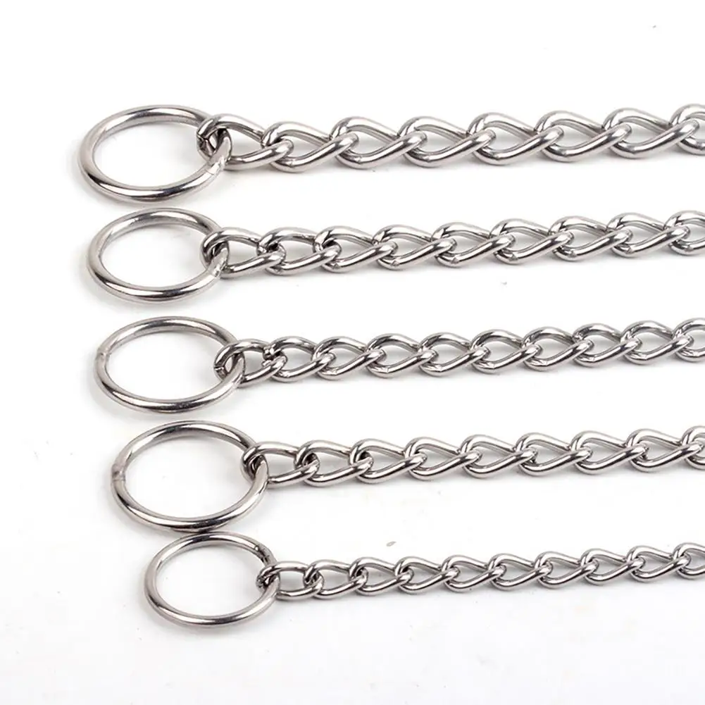 Pet Dog Chain Training Collar Heavy Duty Adjustable Stainless Steel Choke Collar Pet Accessories