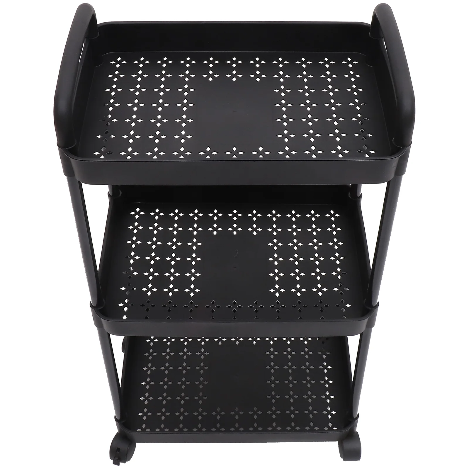 

Three-layer Trolley Kitchen Storage Shelves Organizer Cart Rack Organizers and Shelf Stainless Steel