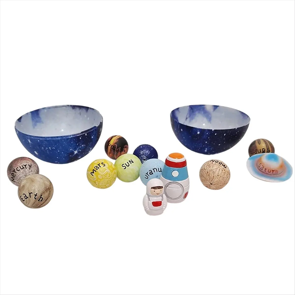 ABJS Solar System Planet Ball Eight Planetary Balls Educational Model for Table Decor Toys