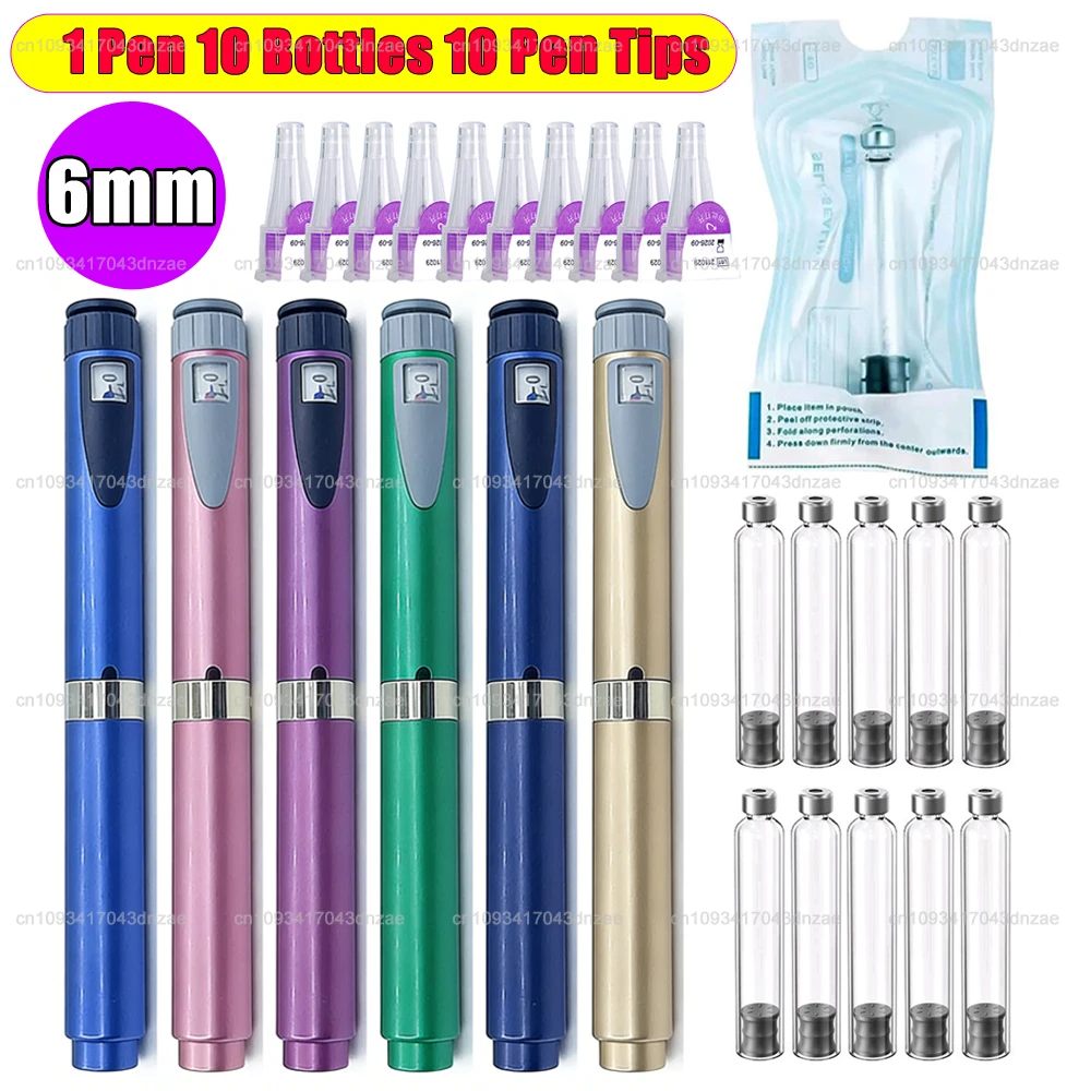 Magic Pen 3ml Empty Cassette Bottle Cartridges 6mm Pen Tip Sterile Individual Packaging Tattoo Pens Kit for Lilly Insulin Pen