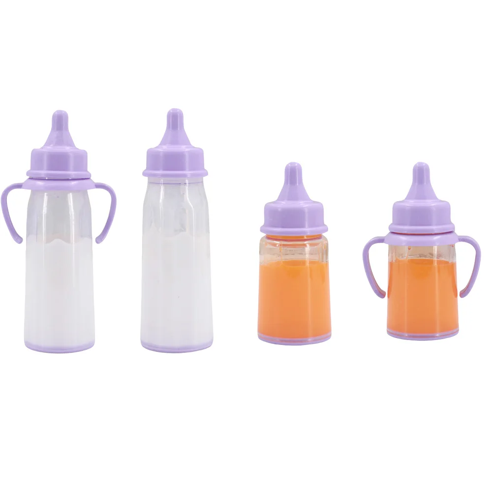 Mini Puppe Flasche Nette Flasche Set kinder Spielen Requisiten Simulation Spielzeug Für 43CM Geboren Baby Puppe & 18 Zoll puppe & 30CM Puppe, Kind Spielzeug