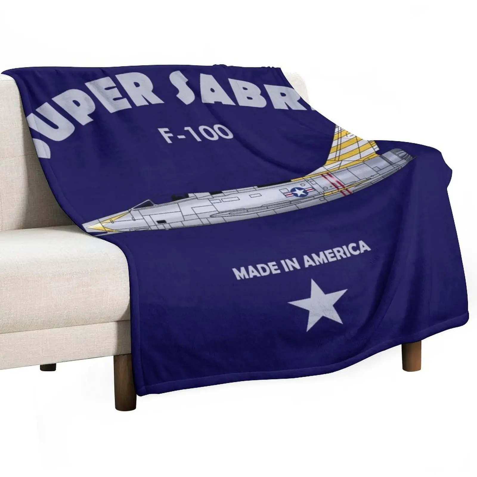 F-100 Super Sabre Throw Blanket Picnic decorative Decorative Throw Decorative Sofa Quilt Soft Blankets