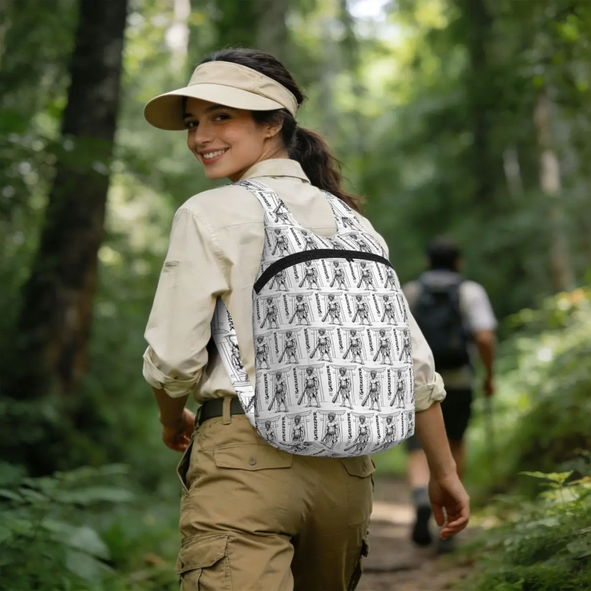 Oni Of The Great Gate - Japanese Oni Demon Backpack School Bag Hiking Travel Daypack for Men Women Storage Bookbag Shoulder Bags