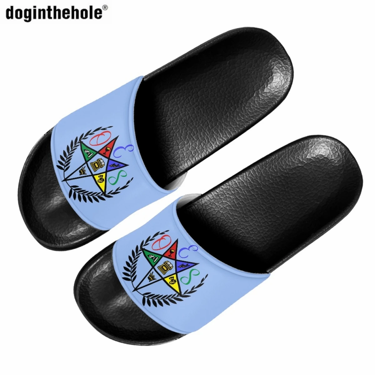 

EVA Lightweight Summer Slippers for Women Outdoor Beach Non-slip Slippers Hot Order of The Eastern Star Sisterhood Print Sandals