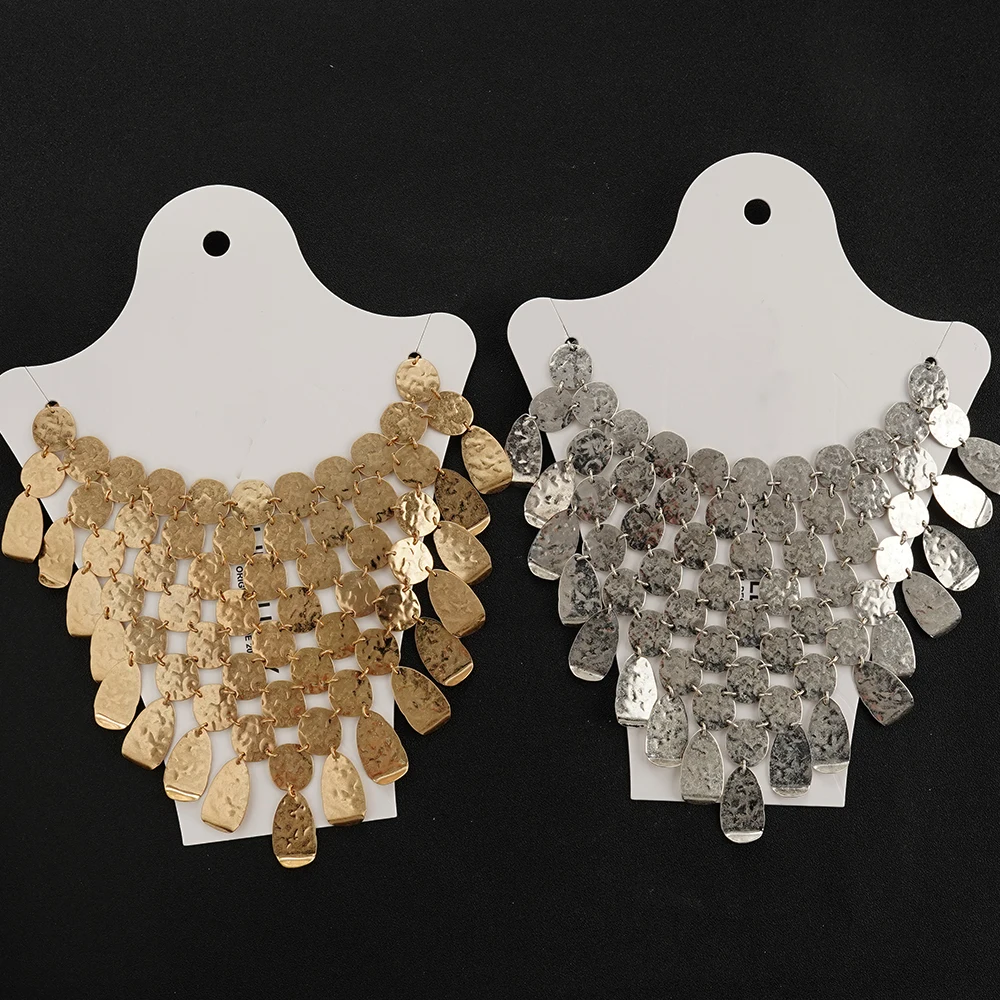 

Bohemian Irregular Round Necklace Exaggerated Ethnic Style Chain Retro New Sweater Chain Unique Versatile Trendy Style