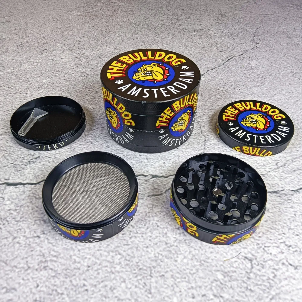 2/2.5/2.9inch Cartoon Dog Metal Herb Grinder Mill Mortar 4-Layers Tobacco Vanilla Bud Grinder Grass Cigar Smoking Cigarette Tool