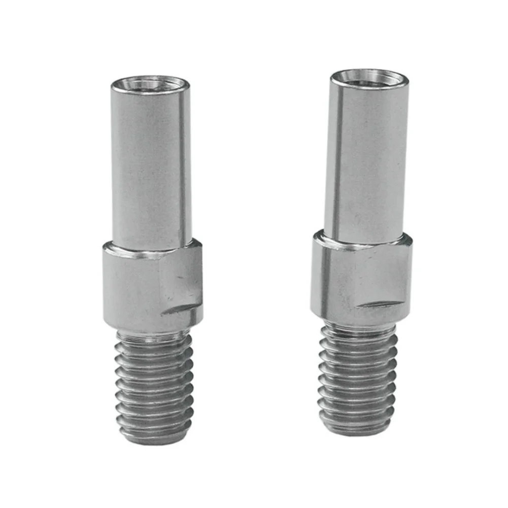 Lightweight 5.5g Ti Alloy V Brake Column Mount for M8-36mm Front Forks - Silver for Mountain Bike Brake Installation Kit