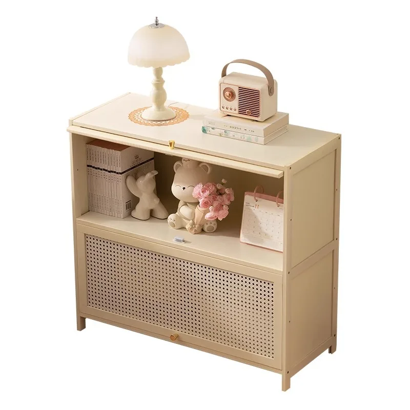 Bedroom bedside table light luxury high-end small household ultra-narrow several cabinets household