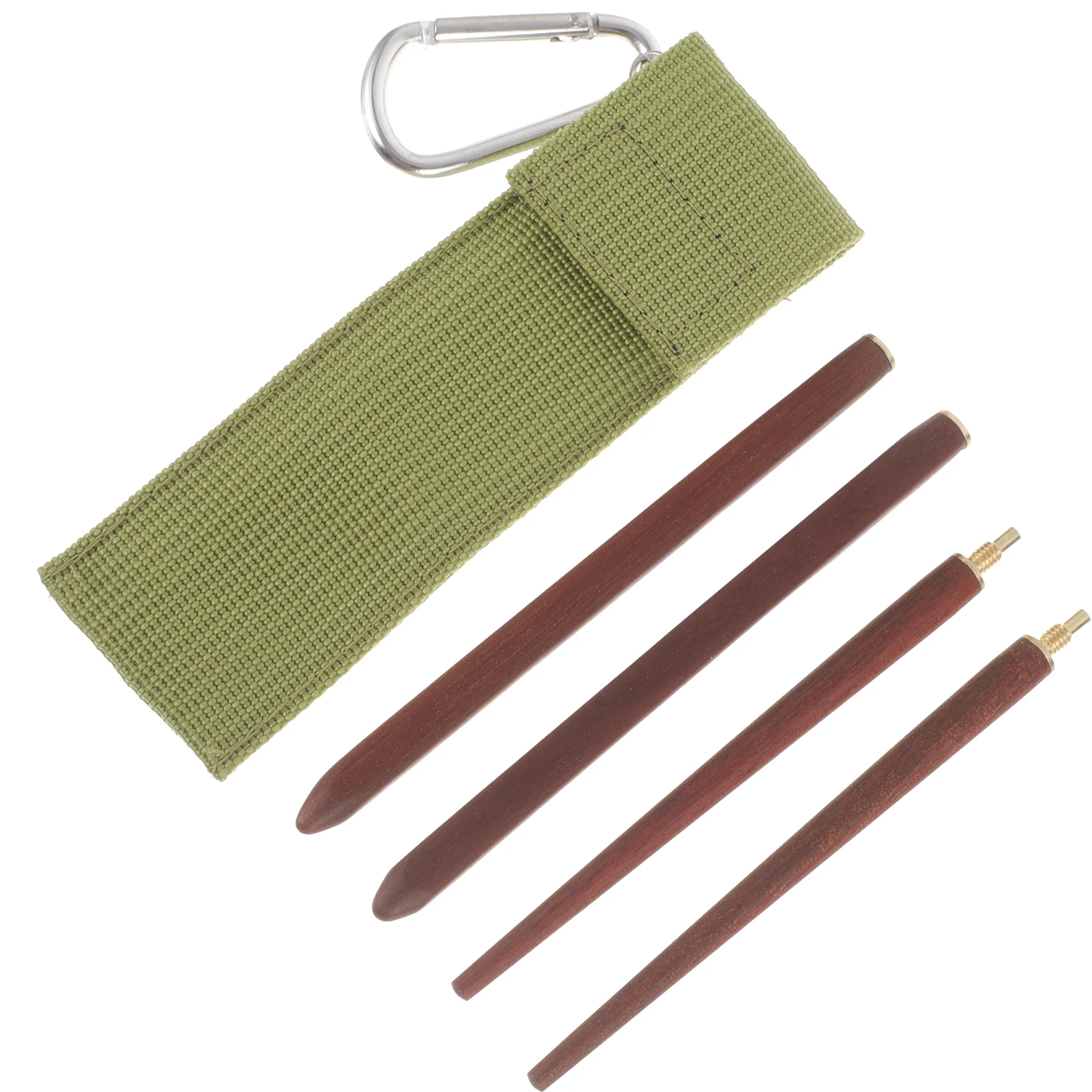 

Folding Chopsticks Outdoor Camping 1 Pair Portable Red Wood Travel Cutlery Durable Household Ramen Chopsticks Easy Clean