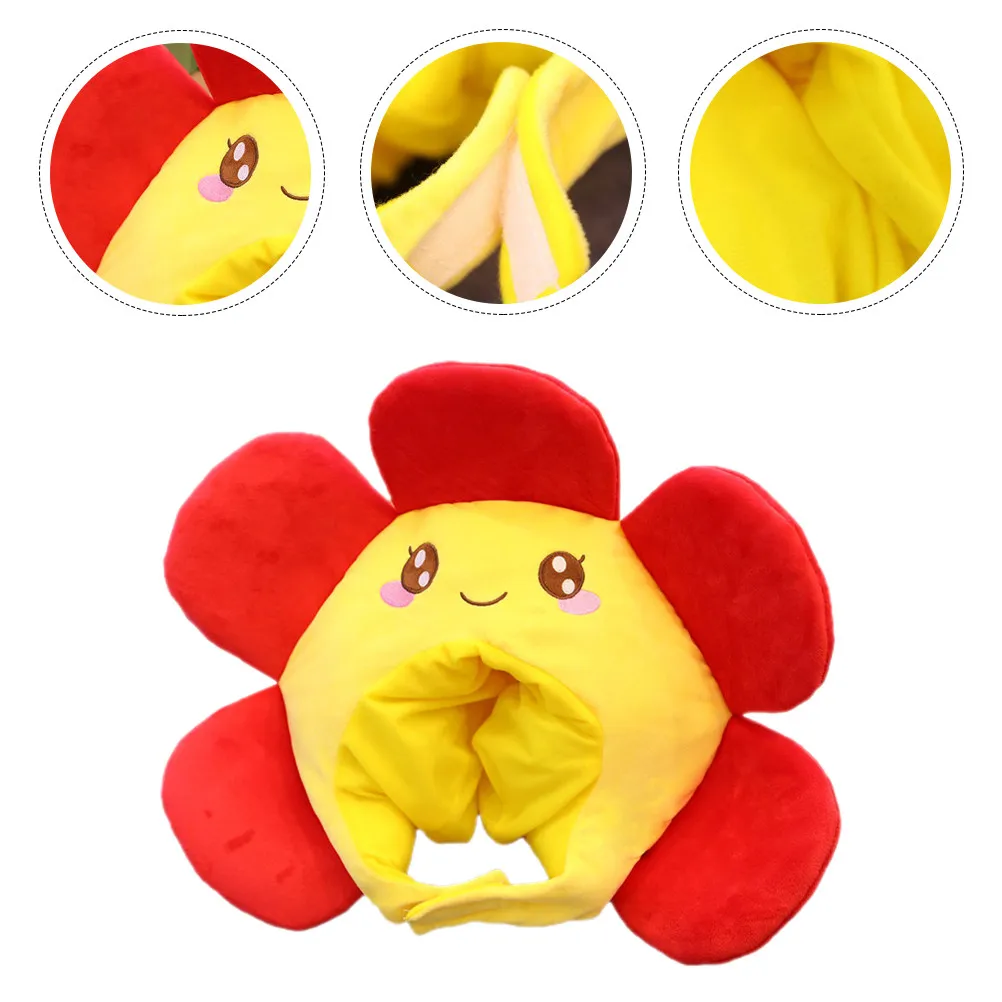 

1Pcs Sunflower Headgear Soft Comfortable Flower Shape Hat Photo Prop Party Supply Performance Cosplay Accessories
