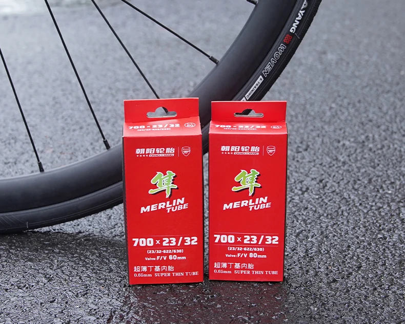 2er-Pack Chaoyang Rennrad-Schlauch 700C 23C 32C 37C mit Schrader- und Presta-Ventil – Fahrradschlauch für Rennräder, Fahrradteil – Detail 9