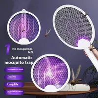 3000V Electric Mosquito Killer USB Rechargeable Foldable Mosquito Racket Fly Swatter Insect Zapper Lamp Portable Bug Repellent