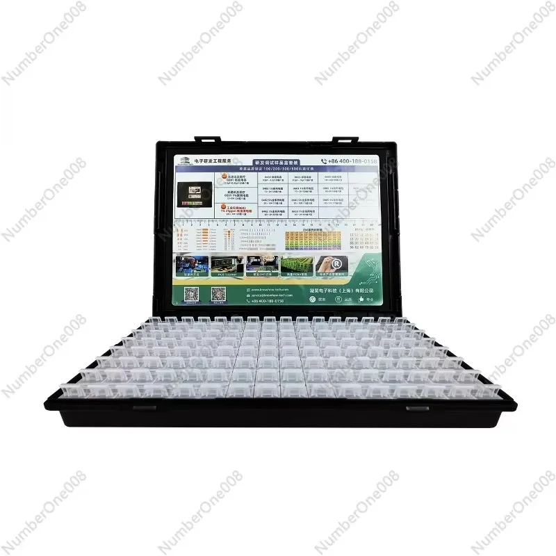 

Z7XN Ningrui Smt SMD Component Box Electronic Components Storage Box 128 Grid Chip Resistance Capacity Material Parts