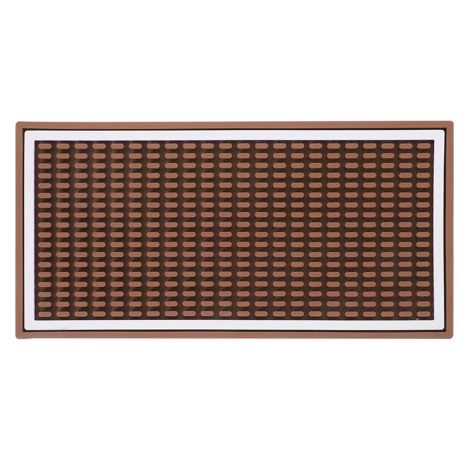 Non-Slip White Bar Mat for Cocktail Mixing, Glass Drying & Spill Protection – Restaurant, Coffee Shop Counter Use