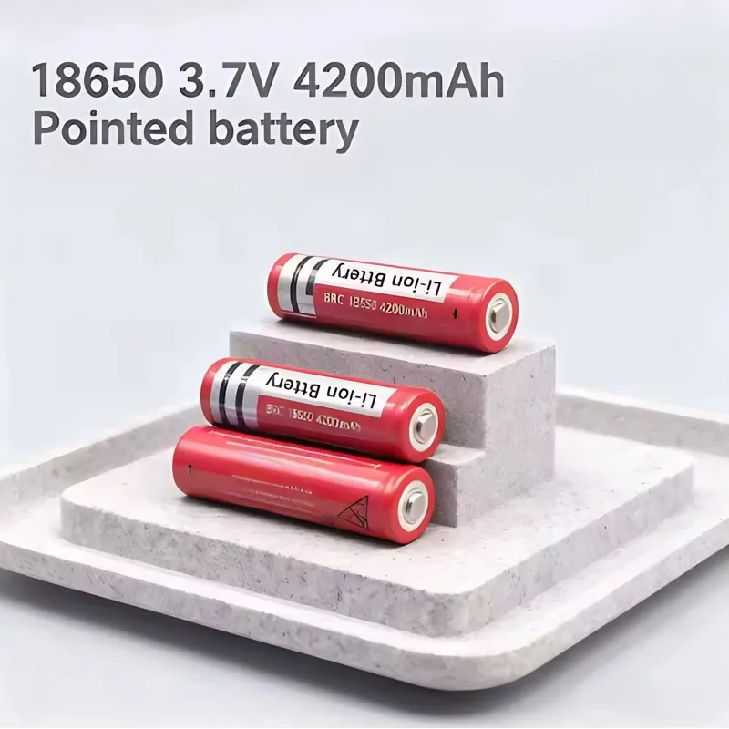 3.7V 4200mAh wholesale price High Capacity 18650 rechargeable lithium-ion battery  suitable for LED flashlights, headlights