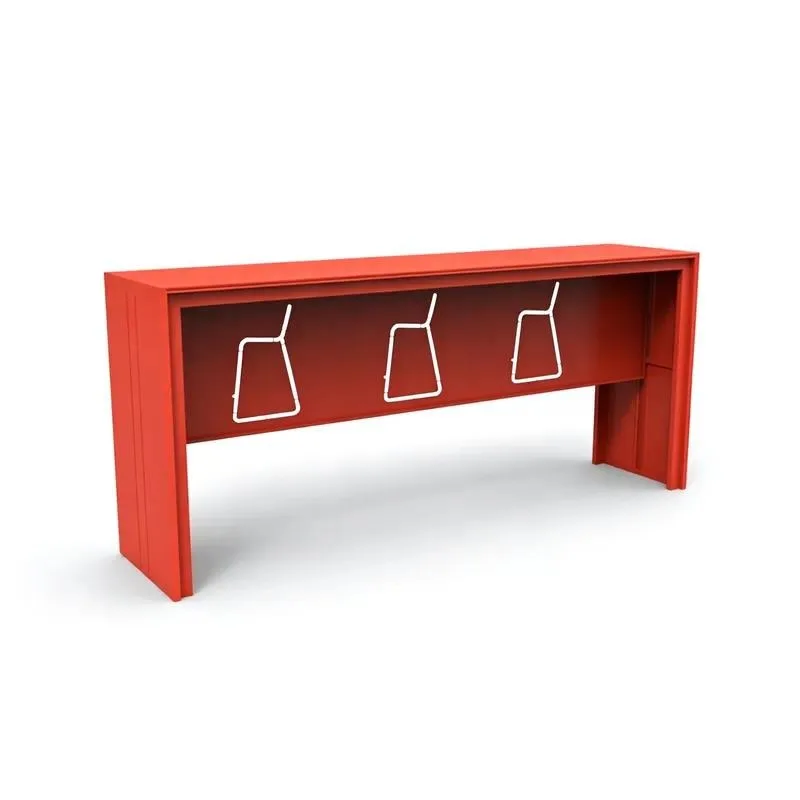 Custom Rectangular Tall Bar Table Waterproof Aluminum Frame Indoor Outdoor Furniture Multi Scene Use