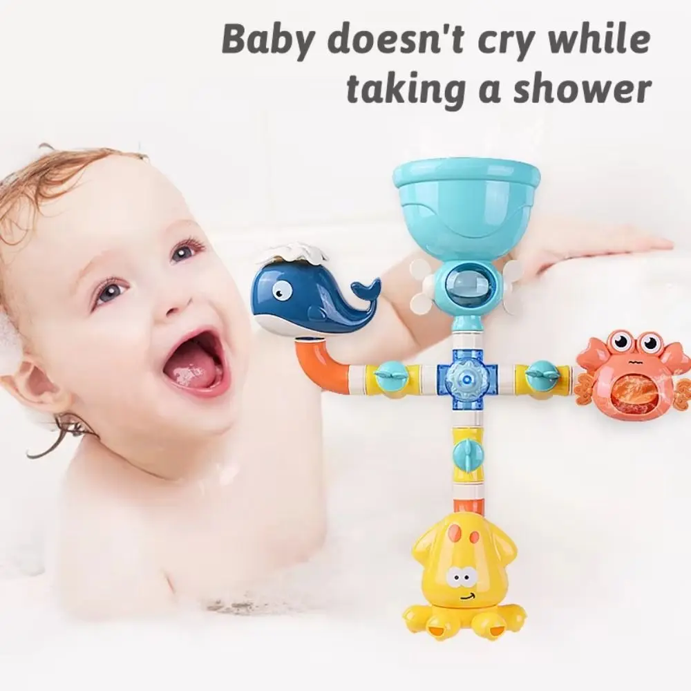 

Suction Cup Dinosaur Egg Shower Toys Educational Outdoor Universal Water Wheel Water Toy ABS Water Slide Marine Ocean Bath Toys
