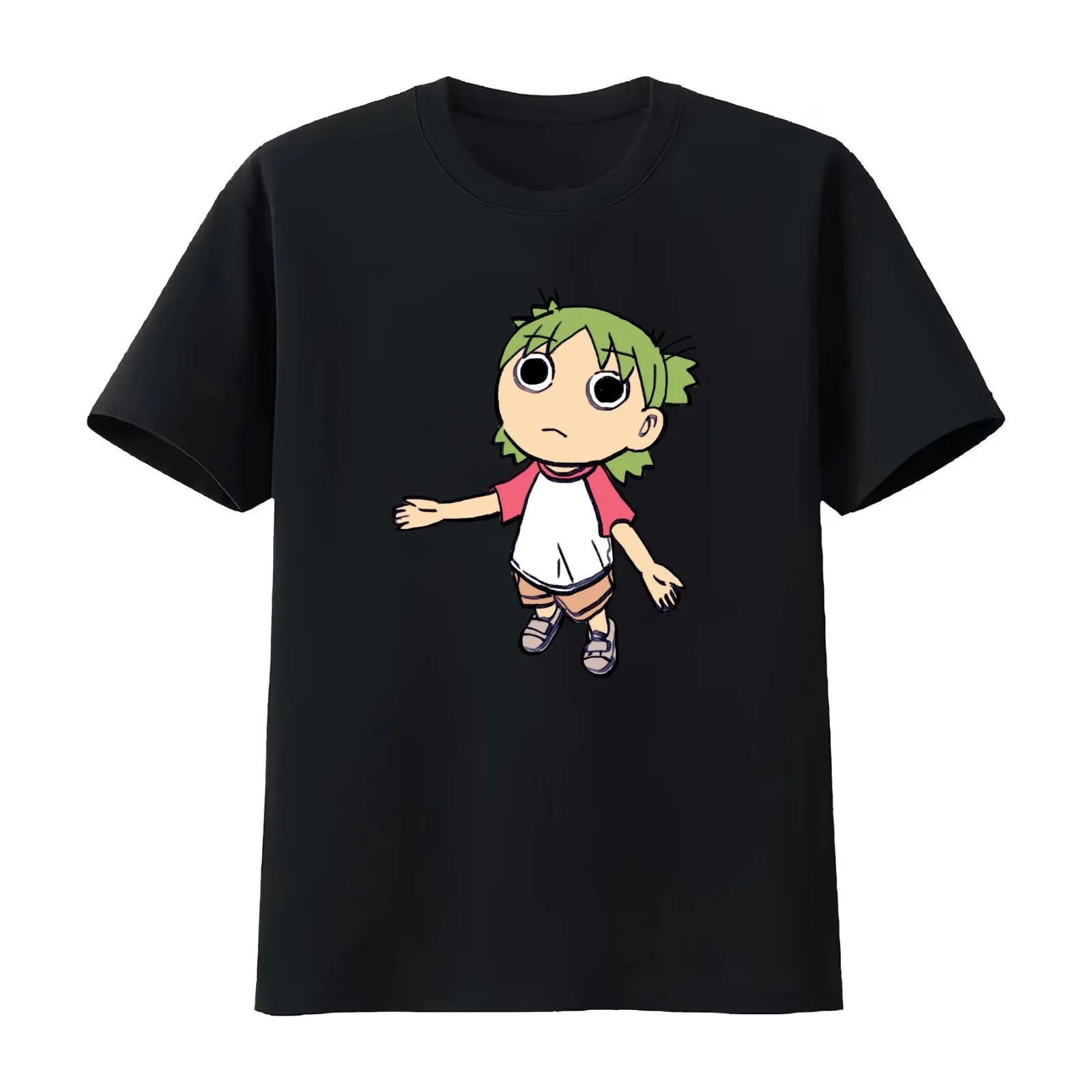 I draw another yotsuba reaction meme T-Shirt Summer Casual Cotton Tee Oversized Streetwear Tops Vintage Graphic Print