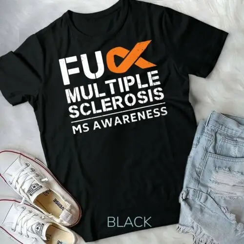 Fck Multiple Sclerosis MS Awareness Support Ribbon T-Shirt Unisex Youth T-shirt