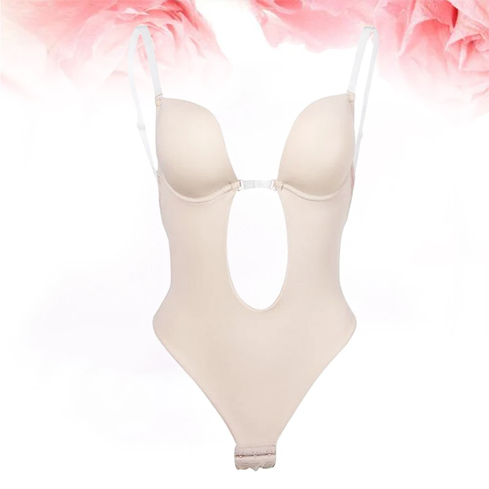 

Women Black Size M Backless Corset Invisible Shapewear Slimming Bra Corset Smooth Elastic Comfortable Waist Slimmer